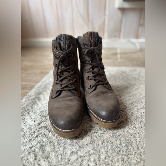 Remonte Brown Lace Up Boots 9/9.5 - Picture 2 of 7